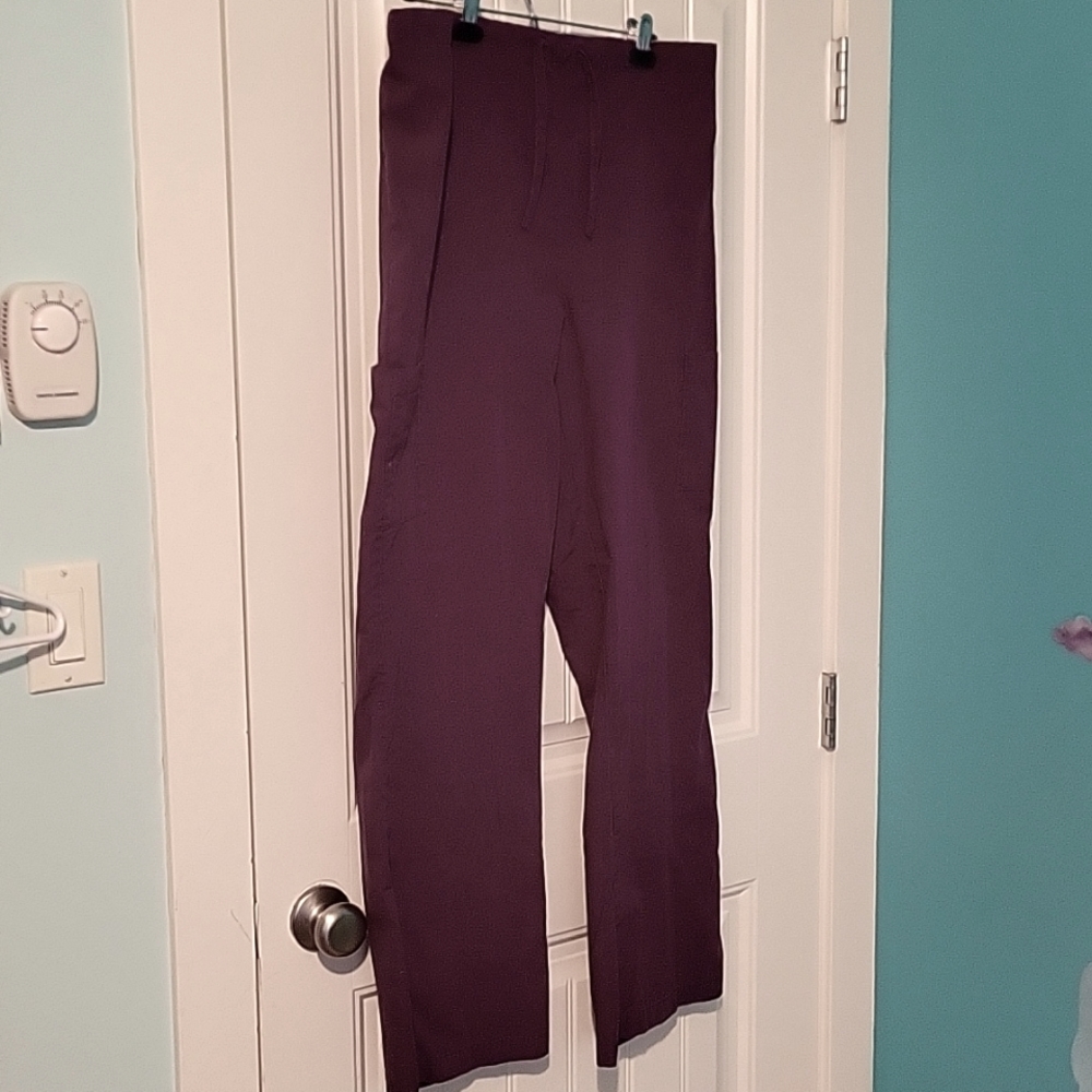 Plum Scrub Pants - Size L